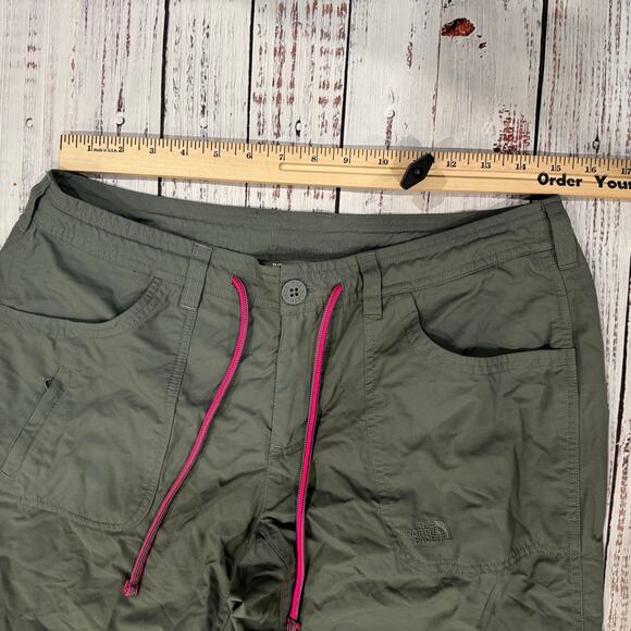 The North Face Horizon II Sage Green Hiking Pants Women’s 10 Quick Dry Nylon - Picture 10 of 13